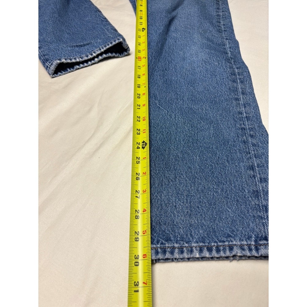 Levis Premium 501 Original Fit Jeans Womens W28 L30 Medium Wash Blue - Picture 11 of 14